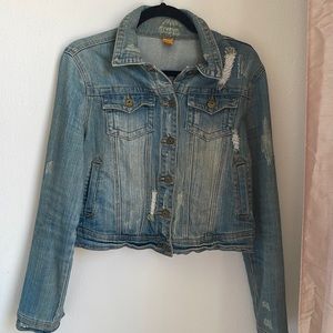 Distressed Jean Jacket